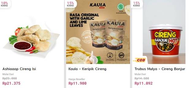 produk makanan cireng