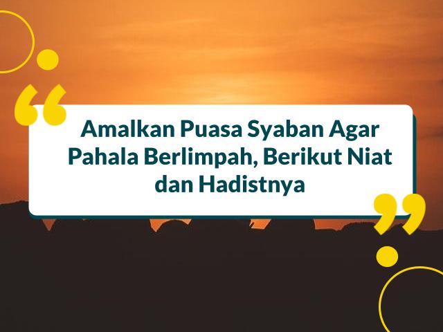 amalan puasa syaban