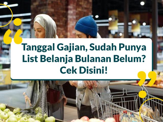 list belanja bulanan