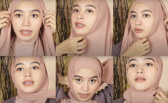 tutorial pashmina plisket menutup dada