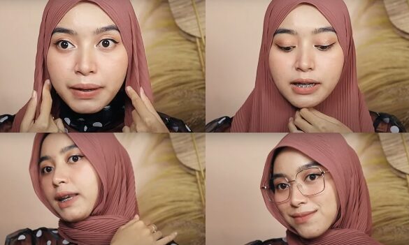 tutorial pashmina plisket menutup dada