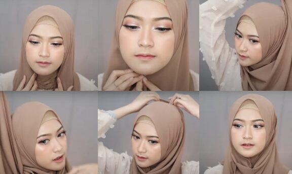 tutorial pashmina plisket menutup dada