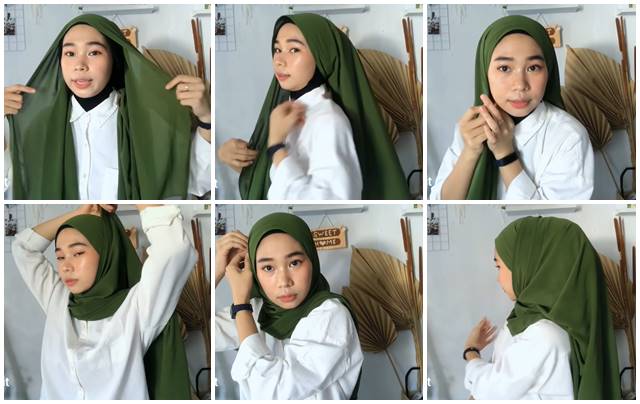 tutorial hijab pashmina