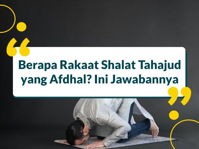 berapa rakaat shalat tahajud