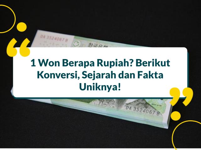 1 won berapa rupiah