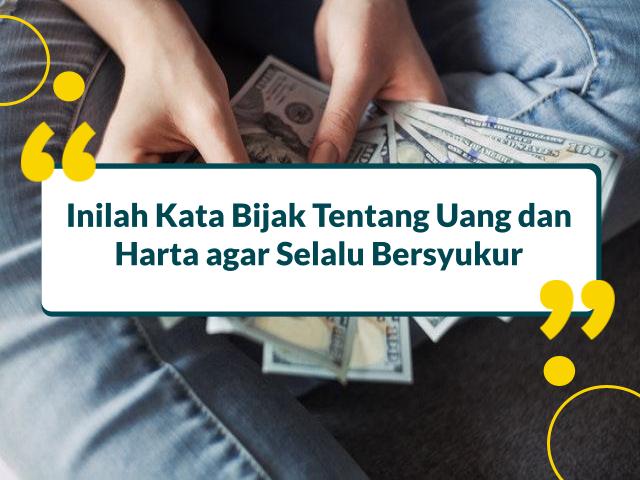 kata bijak tentang uang dan harta