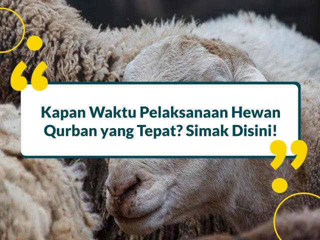 Waktu Penyembelihan Kurban Adalah