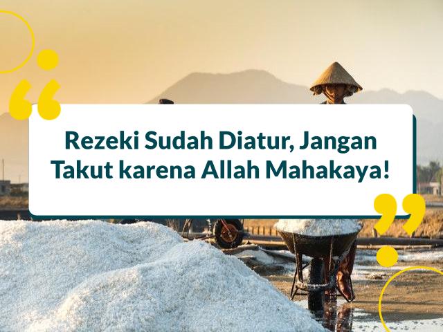 Rezeki sudah diatur