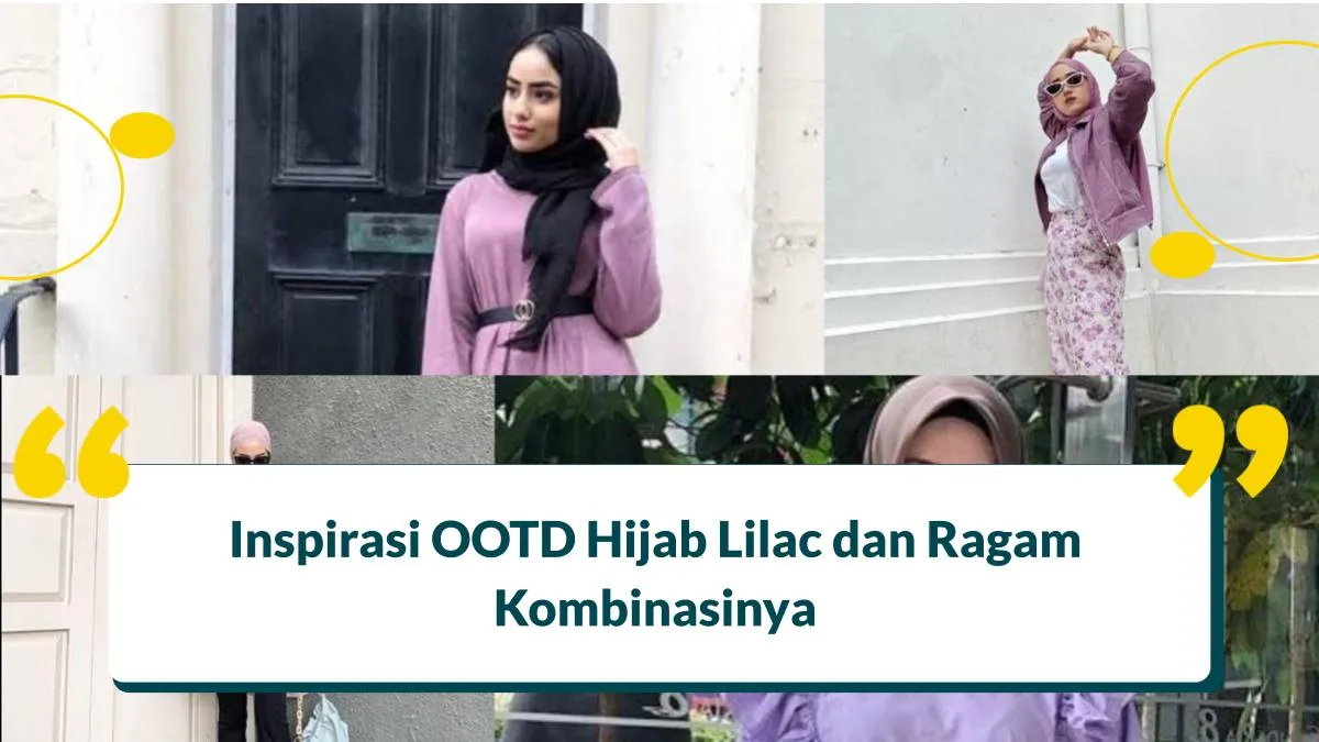 Baju Warna Lilac Cocok dengan Jilbab Warna Apa