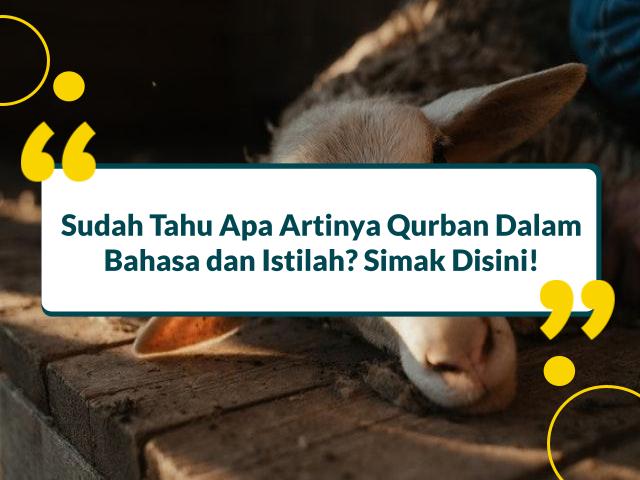 Qurban berasal dari bahasa arab yang artinya