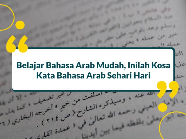 Kosa Kata Bahasa Arab