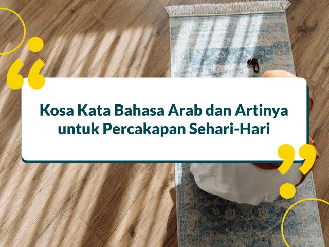 kosa kata bahasa arab sehari hari