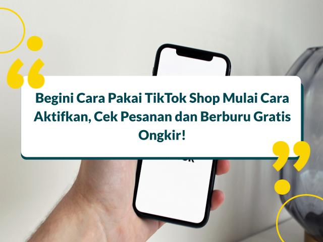 cara mengecek pesanan di Tiktok