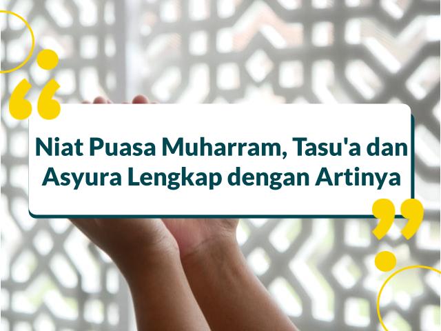 Niat Puasa Muharram