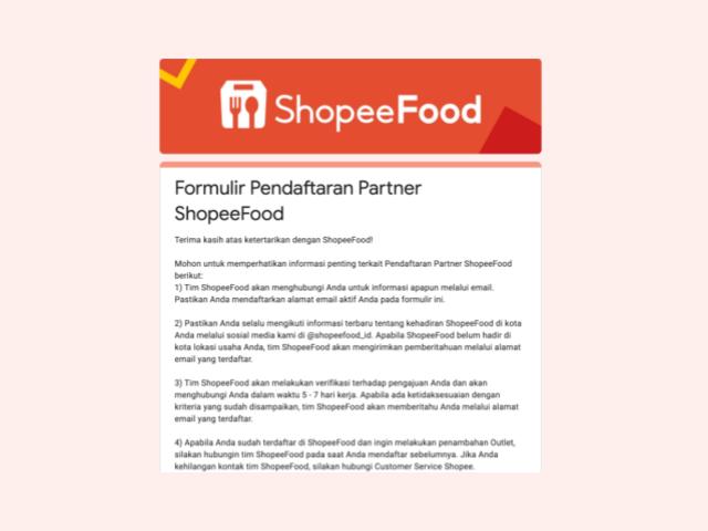 Cara Jualan Di Shopee Food