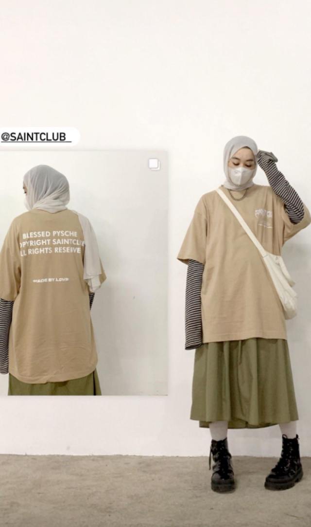 Style Kaos Oversize Hijab