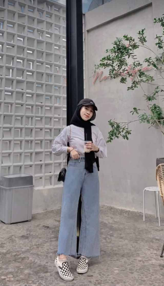 OOTD style hijab bertubuh pendek