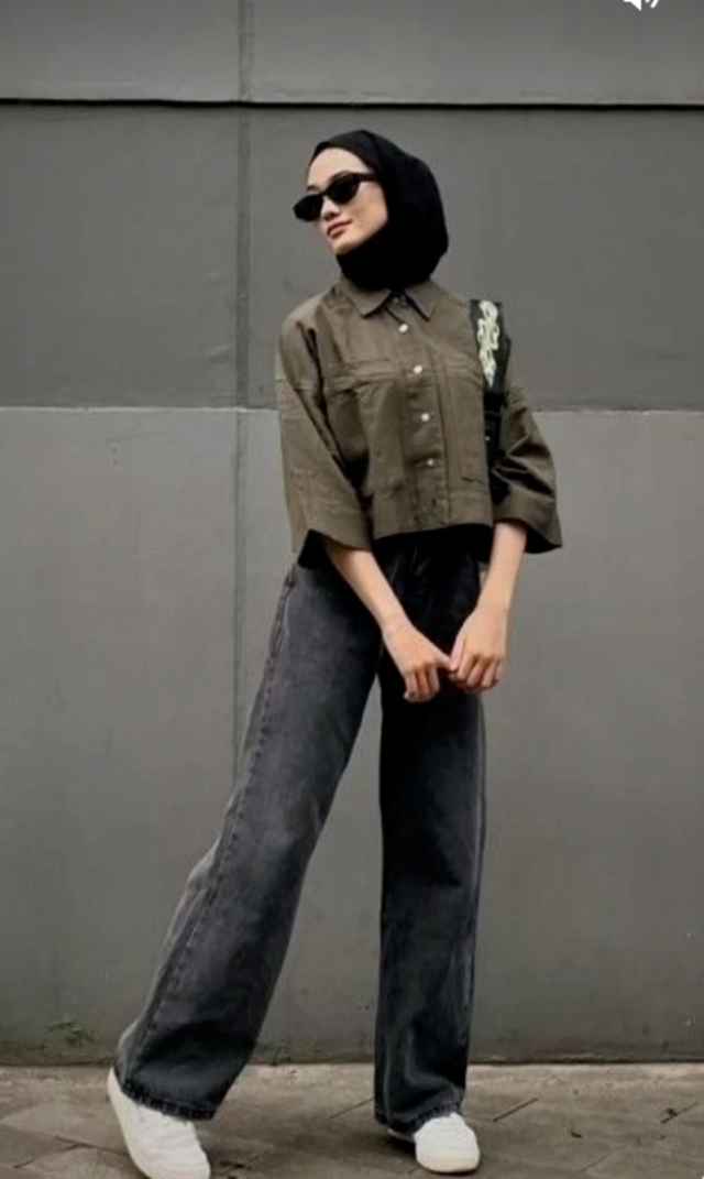 OOTD style hijab bertubuh pendek
