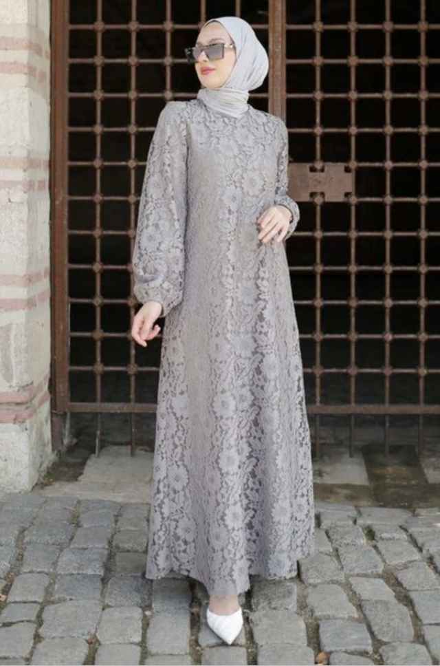 kebaya brokat untuk orang gemuk berhijab