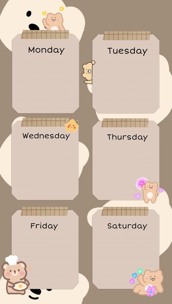 Lockscreen jadwal pelajaran kosong