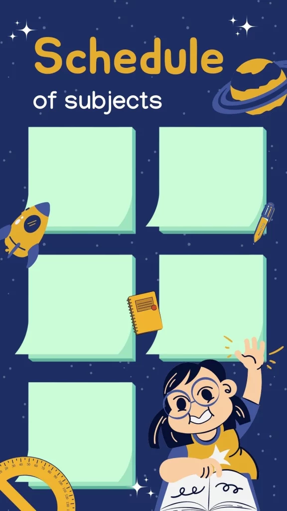 lockscreen jadwal pelajaran kosong 