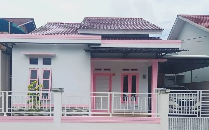 Cat Rumah Minimalis Tampak Depan Warna Cerah