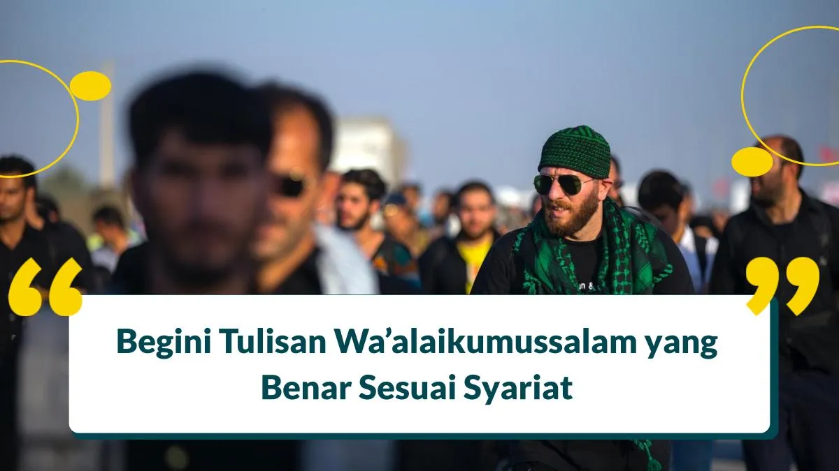 tulisan waalaikumsalam yang benar