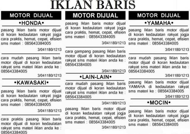 Iklan Media Cetak : Pengertian, Kelebihan-Kekurangan dan Jenisnya 