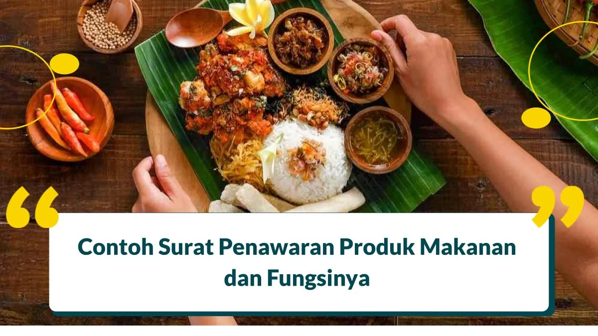 Contoh Surat Penawaran Produk Makanan