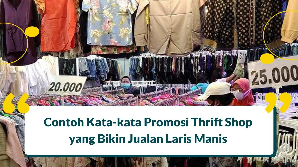 Kata-kata promosi thrift shop