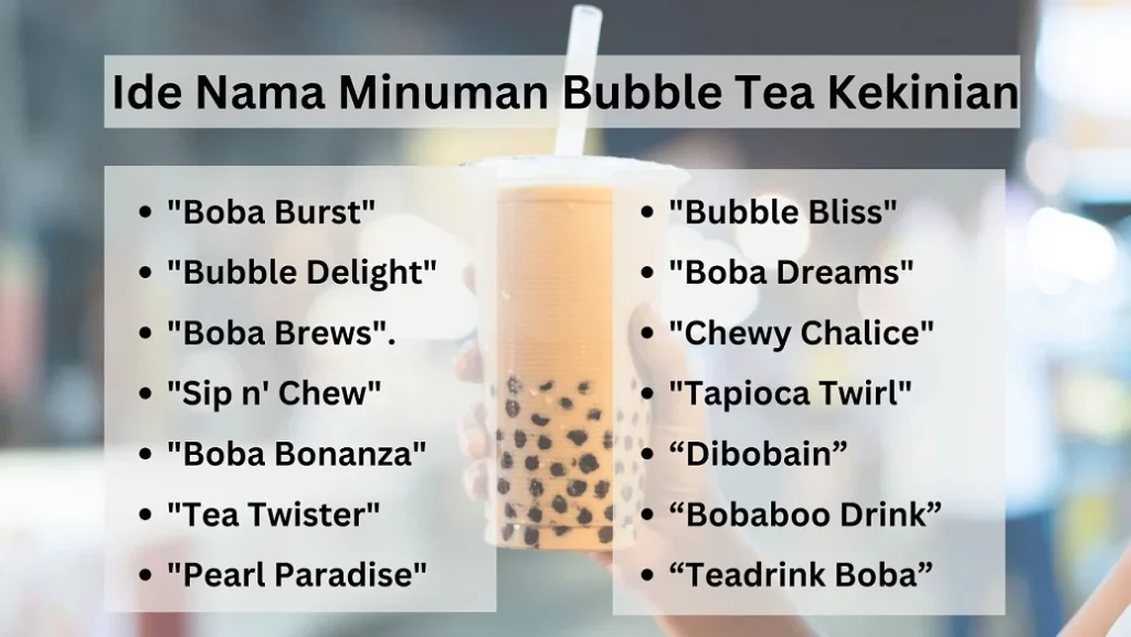 nama minuman kekinian