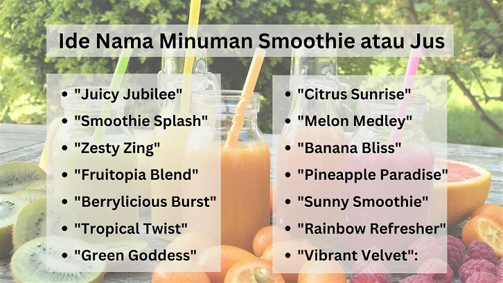 nama minuman kekinian