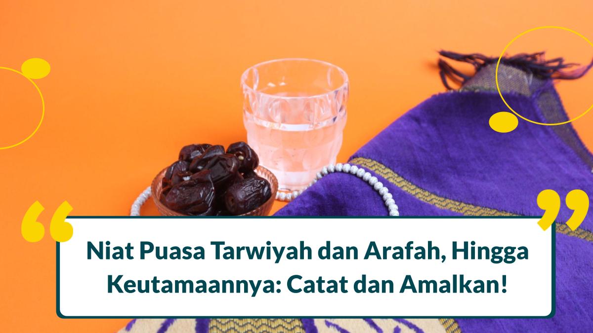 niat puasa tarwiyah dan arafah