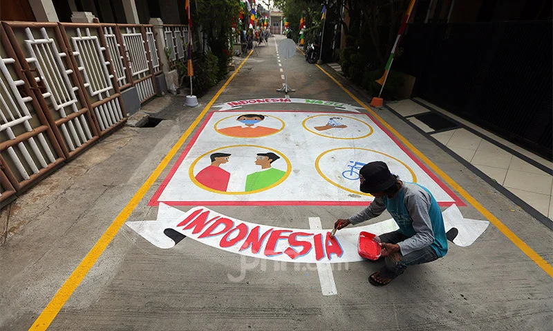 hiasan kampung 17 agustus