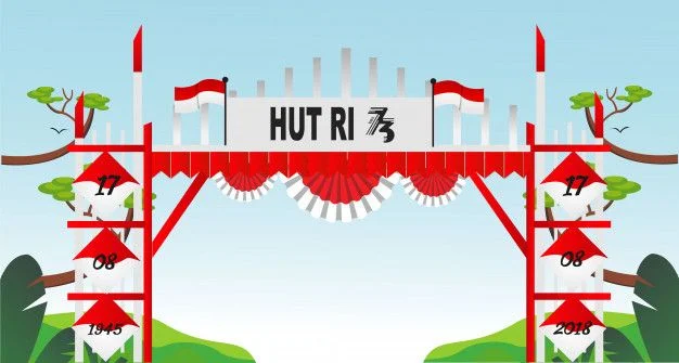 hiasan kampung 17 agustus