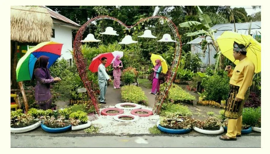 hiasan kampung 17 agustus