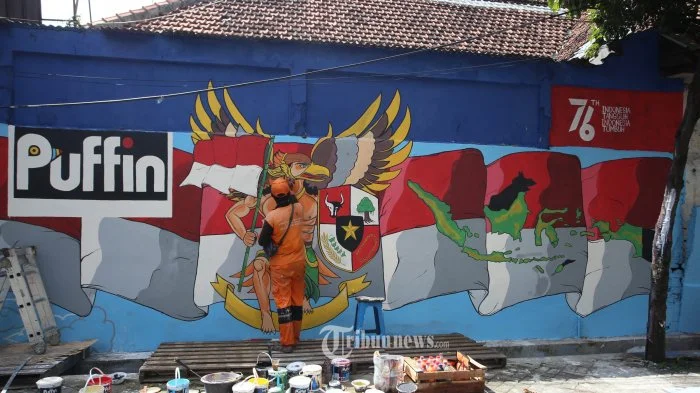 hiasan kampung 17 agustus