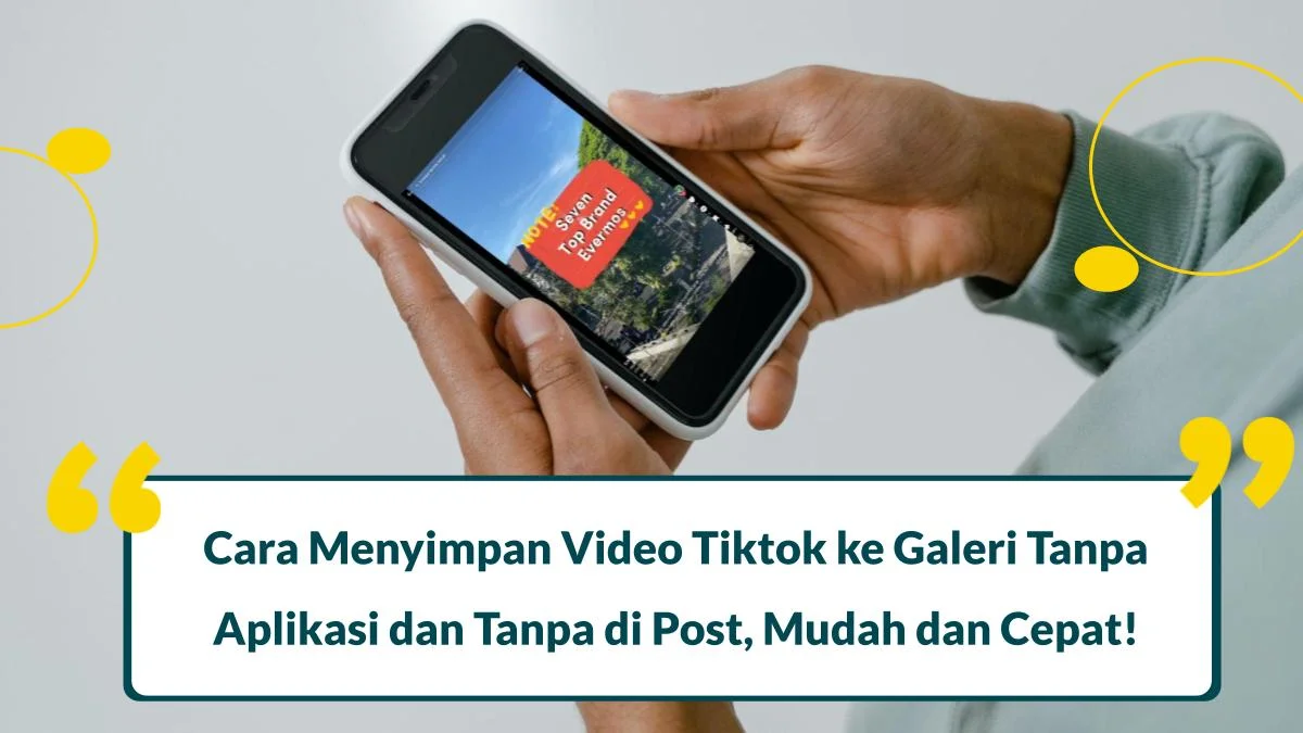 cara menyimpan video tiktok ke galeri