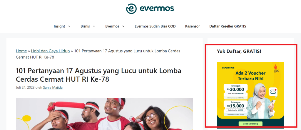 Contoh Iklan Media Elektronik
