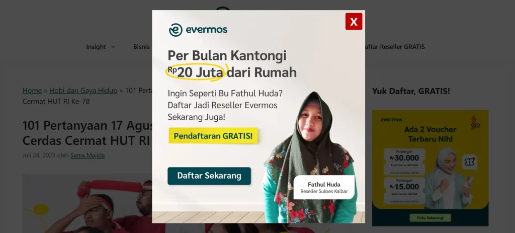 Contoh Iklan Media Elektronik