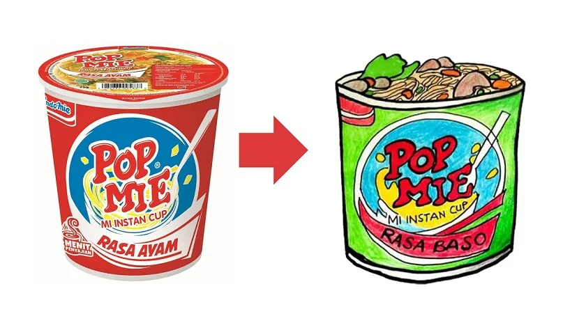 contoh iklan yang mudah digambar