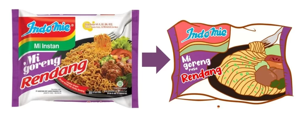 contoh iklan yang mudah digambar