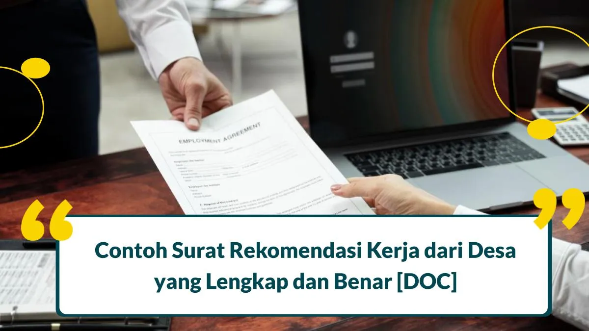 contoh surat rekomendasi kerja dari desa