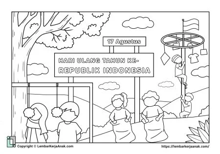 gambar tema kemerdekaan yang mudah