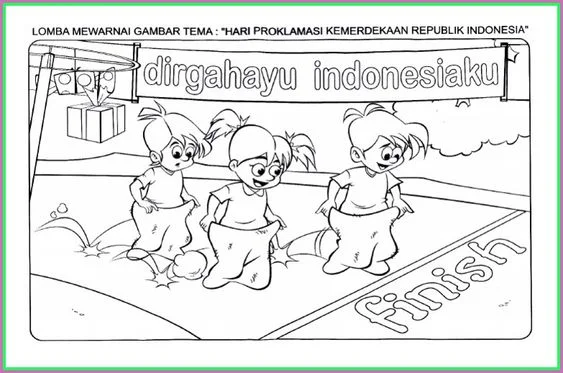 gambar tema kemerdekaan yang mudah