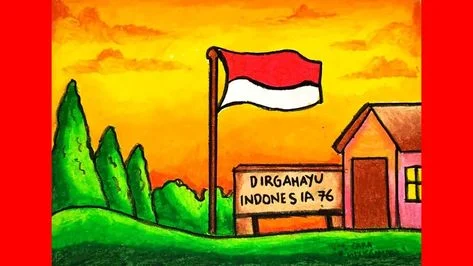 gambar tema kemerdekaan yang mudah