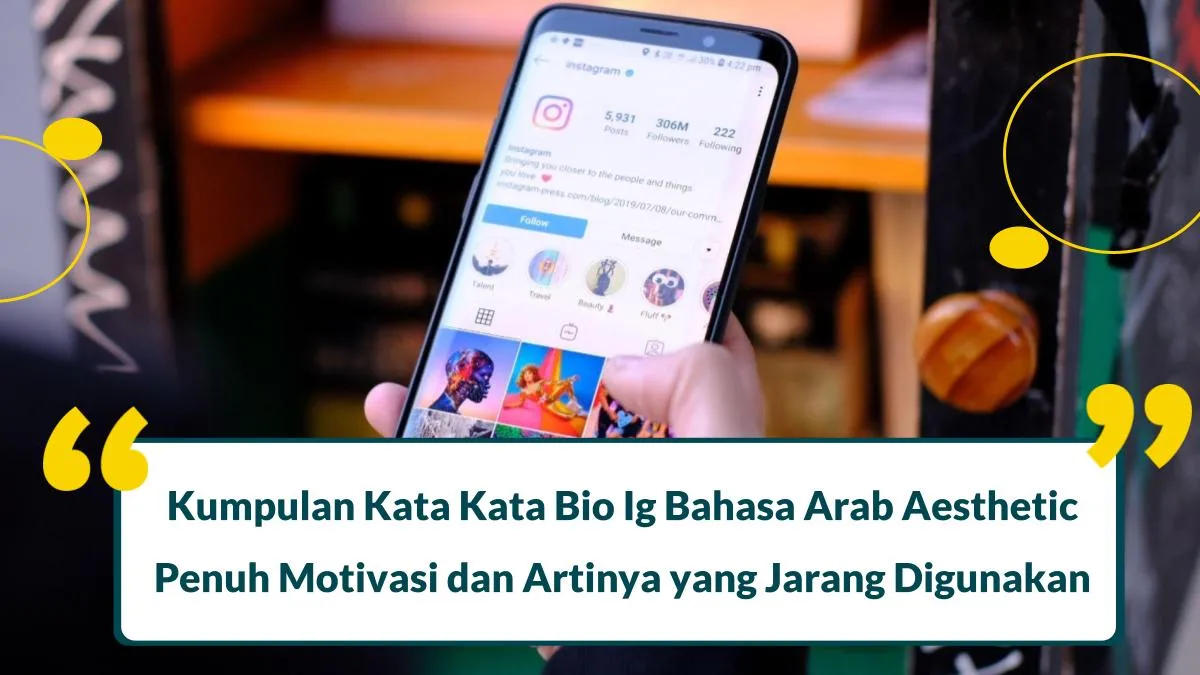 bio ig bahasa arab aesthetic