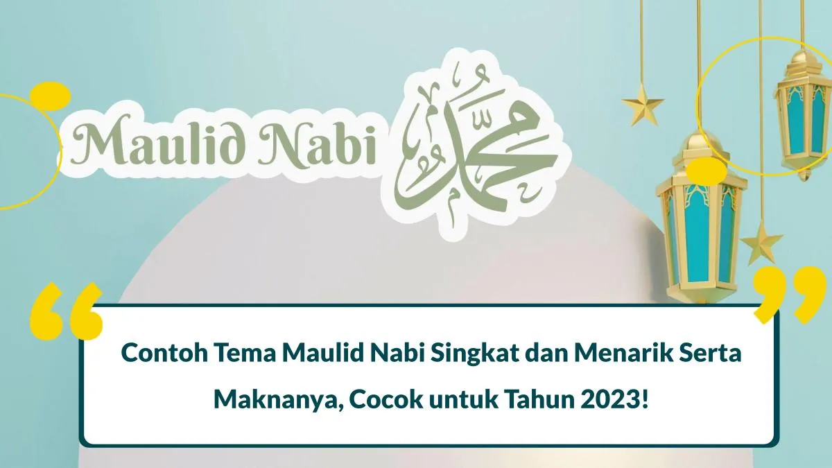 contoh tema maulid nabi