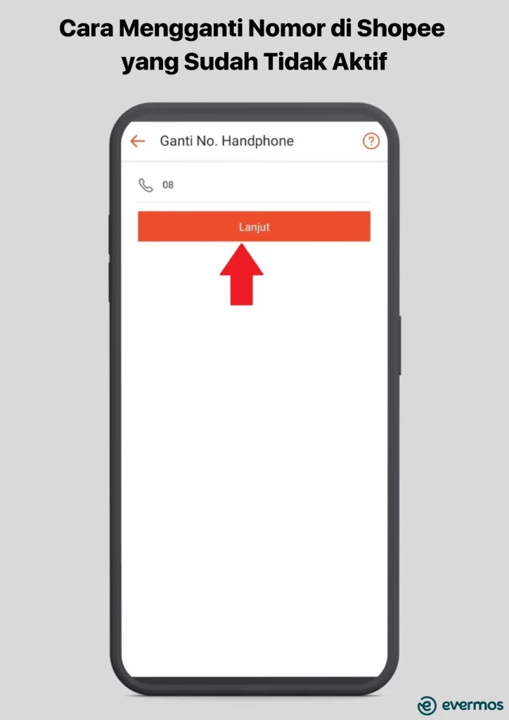 cara mengganti nomor di shopee yang sudah tidak aktif 