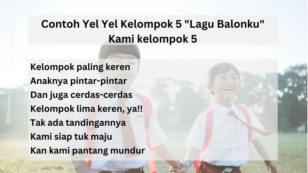 contoh yel yel kelompok